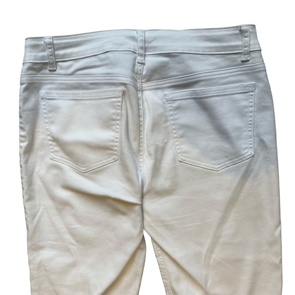 Nygard Stylish White Ankle Jeggings Size 12 Stretch Casual Work Business - Picture 9 of 9